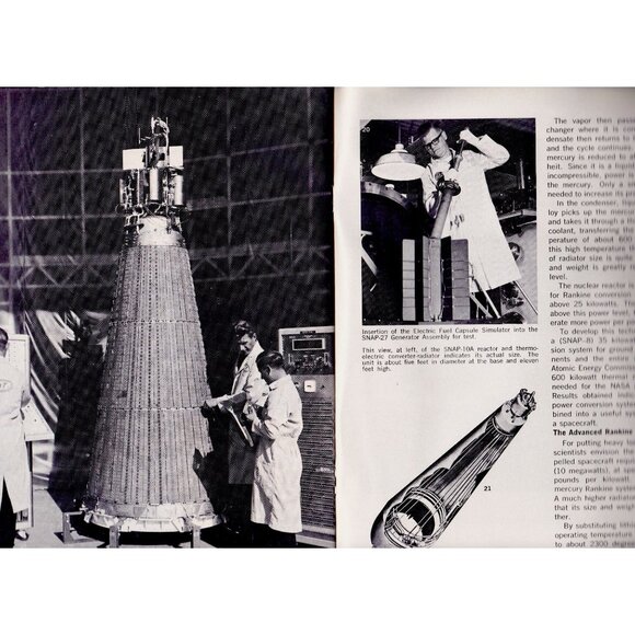 NASA Facts NF-38 Electric Power in Space 1967 Tech Manual 20pgs Vintage NASA - Picture 9 of 10